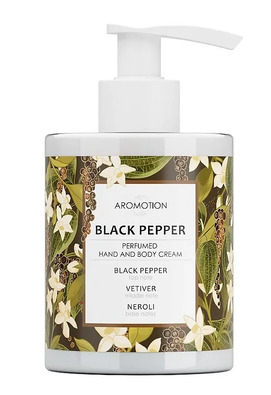AROMOTION крем д/рук и тела black pepper парфюмированный 300мл