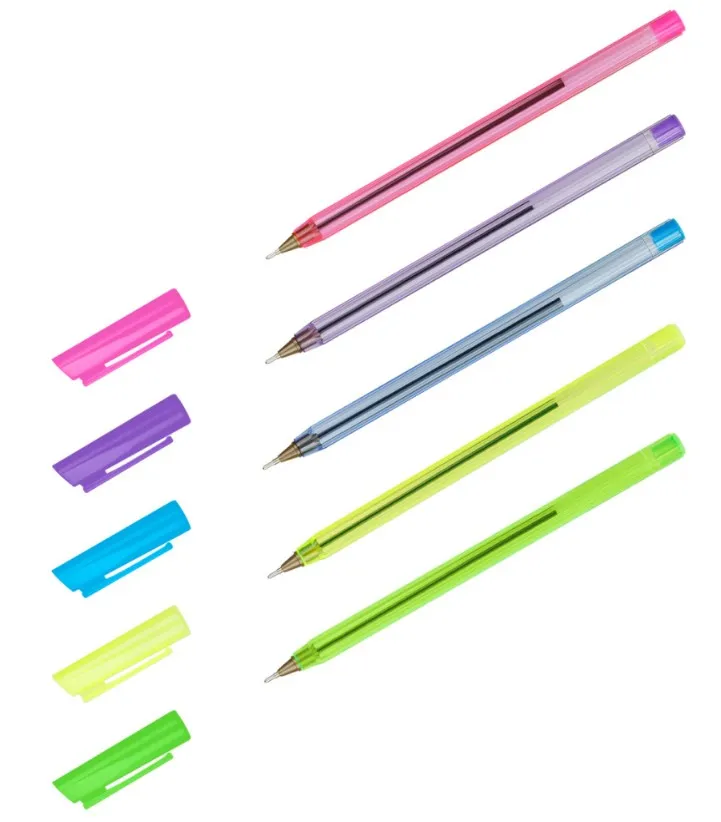 СТАММ ручка шариковая 800 синяя неоновый микс 0,7мм