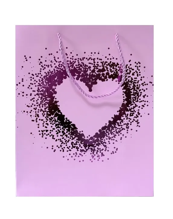 Пакет подарочный 32*26*12см Сердце EL231107419