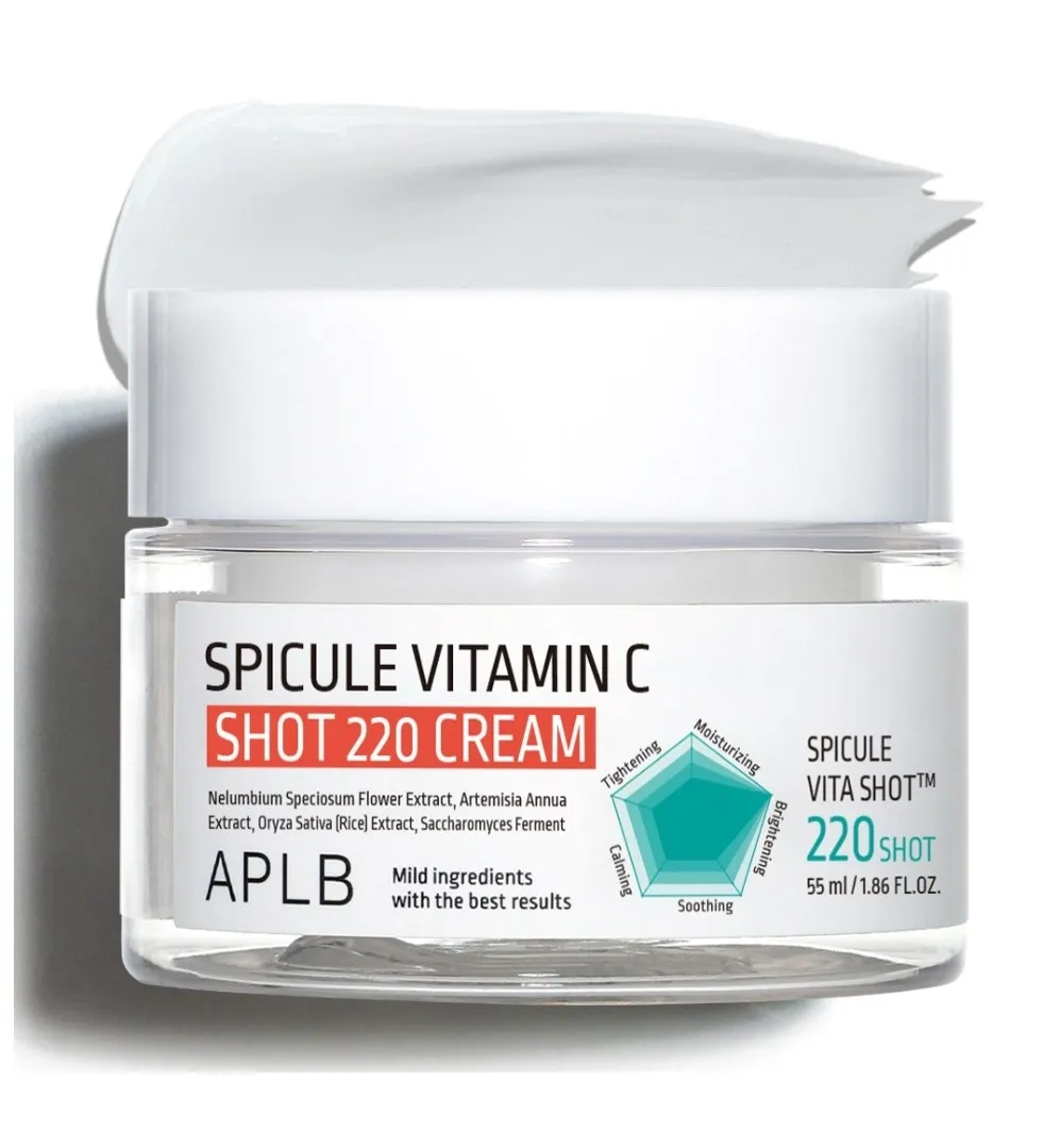 APLB крем д/лица со спикулами и витамином С spicule vitamin C shot 220 cream 55мл