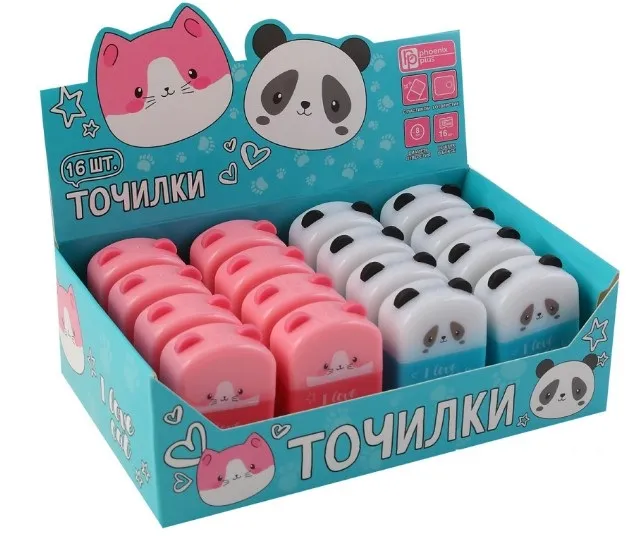 Точилка кот и панда арт.69645/16