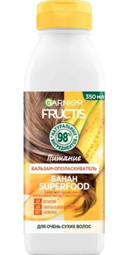 GARNIER FRUCTIS бальзам д/волос банан superfood 350мл