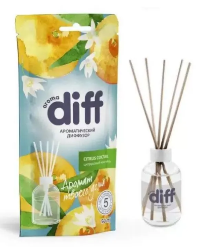 DIFF диффузор ароматический цитрусовый коктейль 50мл