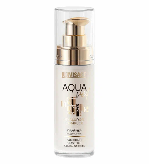 LUXVISAGE праймер под макияж сияющий aqua veil с витамином Е жемчужный