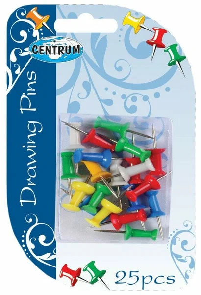 CENTRUM кнопки-гвоздики цветные 25шт 80822