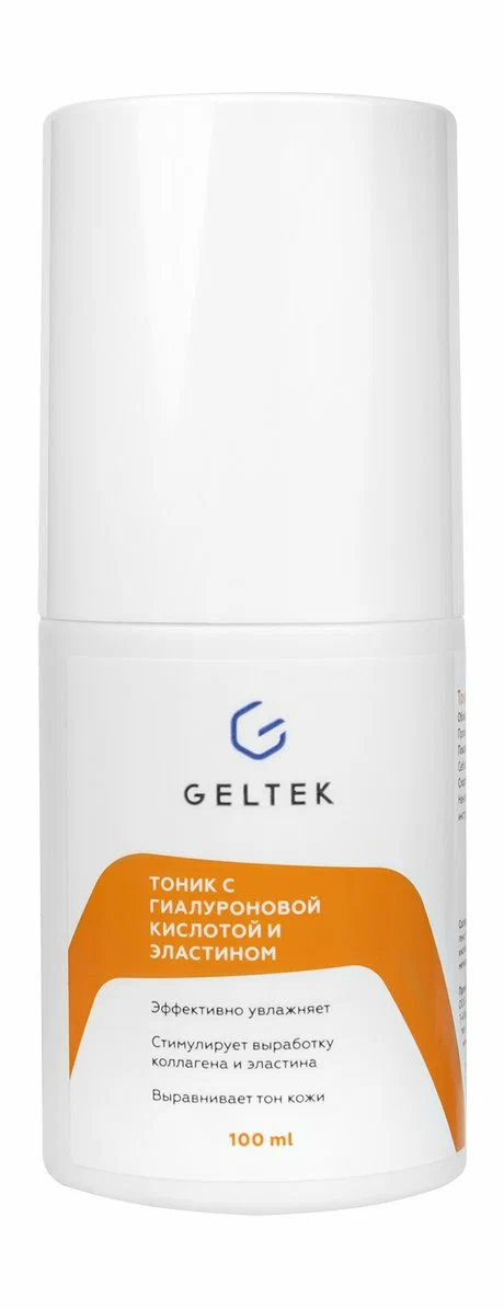 GELTEK тоник д/лица с гиалуроновой кислотой и эластином 100мл