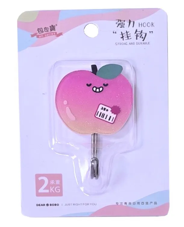 ILIKEGIFT крючок на липучке apple pink 3399D-01