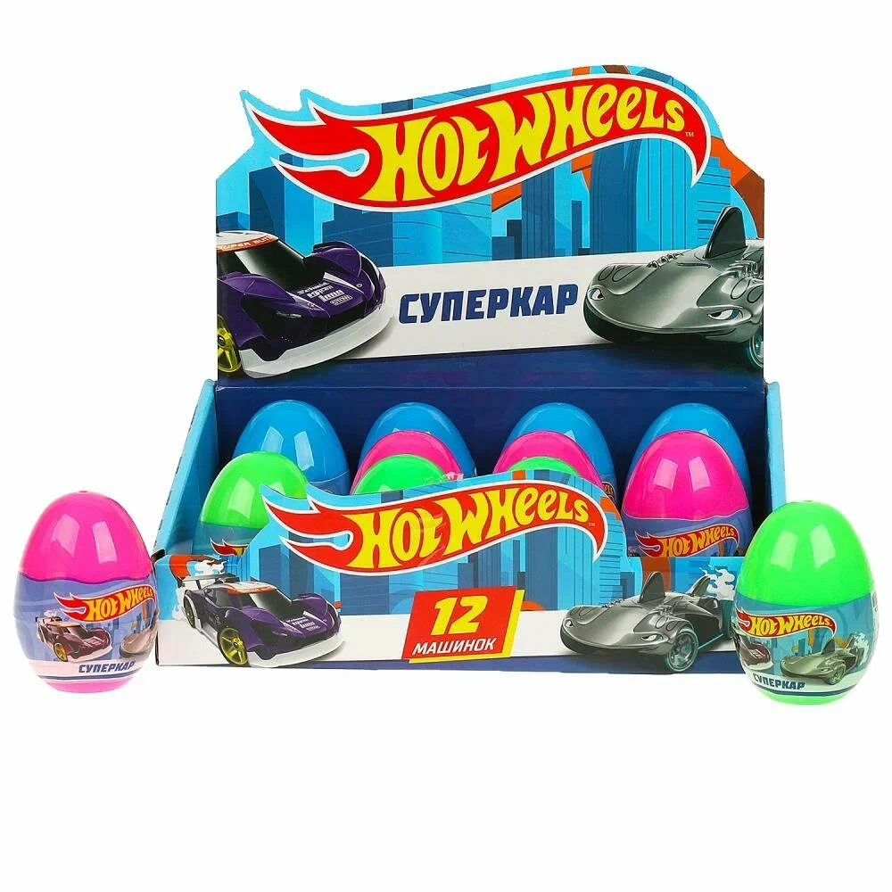 Машина металл хот вилс яйцо 7см HW-EGG-031-R