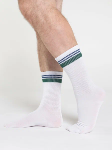 OEMEN носки мужские PM485 белый/зеленый/т.синий р.31