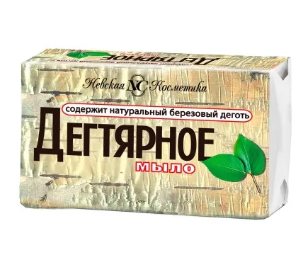 НЕВСКАЯ КОСМЕТИКА мыло туалетное дегтярное 140г 21968а15220 (4)                                    