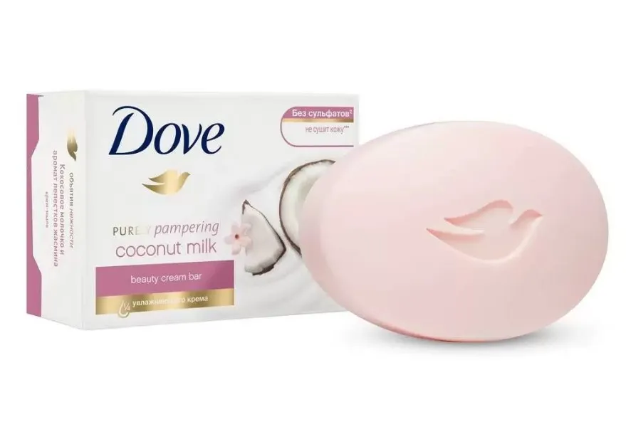 DOVE крем-мыло туалетное кокосовое молочко и лепестки жасмина 135г