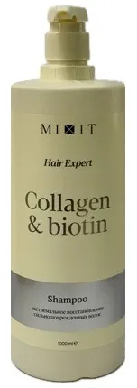 MIXIT Hair expert шампунь д/волос collagen&biotin 1000мл
