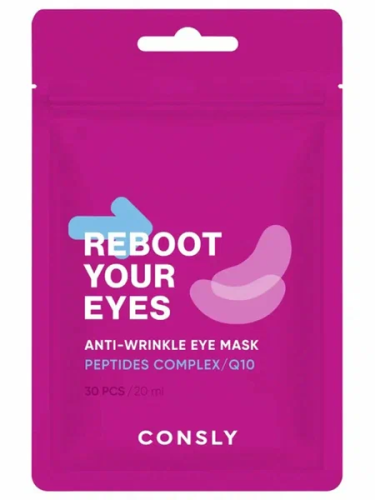 CONSLY маска-патчи тканевые от морщин д/области вокруг глаз с коэнзимом Q10 и пептидами 30шт