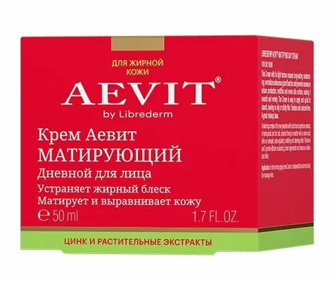 AEVIT BY LIBREDERM крем д/лица матирующий дневной 50мл