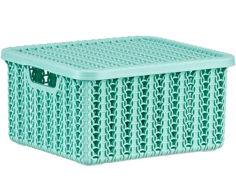 ВЯЗАНИЕ корзинка 1,5л цв.фисташковый М2368/16