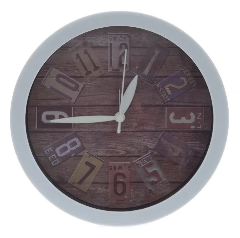 Будильник белый 15*4*15см 768768