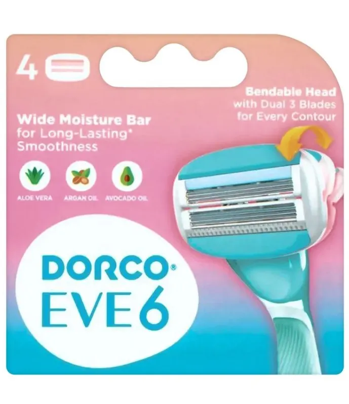 DORCO кассеты сменные жен. д/бритвенного станка eve 6 4шт 583150