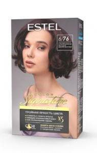 ESTEL Color signature краска д/волос стойкая крем-гель т.6/76 горький шоколад