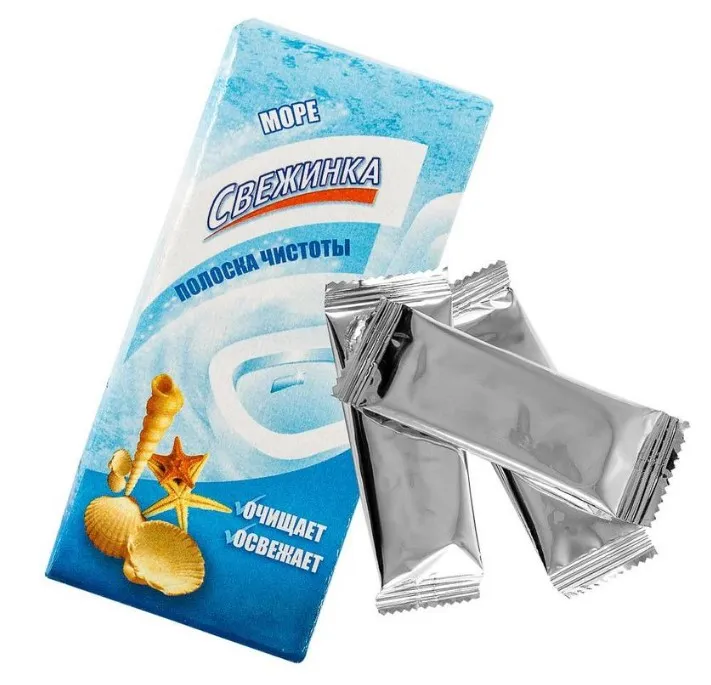 СВЕЖИНКА полоска чистоты д/унитаза море 3*10г