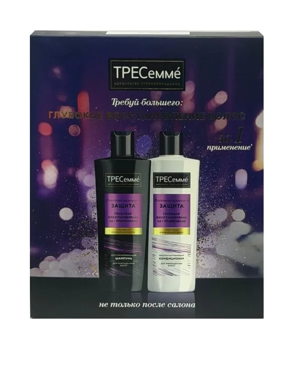 ТРЕСЕММЕ набор подарочный: шампунь восстановливающий 230мл, кондиционер восстановливающий 230мл