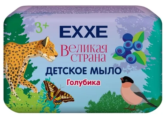 EXXE мыло туалетное детское великая страна голубика 90 г