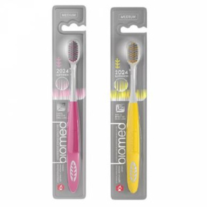 BIOMED щетка зубная silver medium ср.жесткости