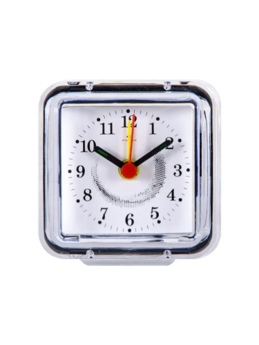 РУБИН будильник кварц графический вихрь прозрачный В1-023