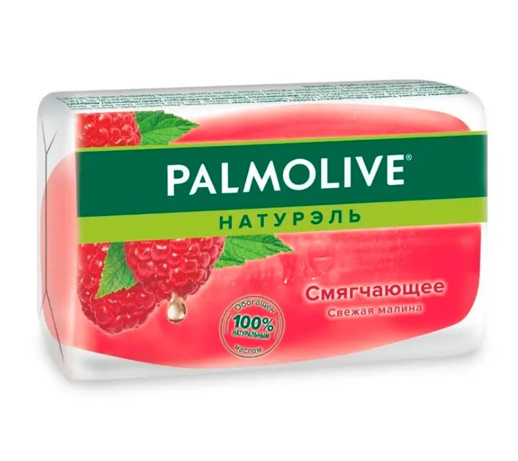 PALMOLIVE мыло туалетное глицериновое свежая малина 90г FTR22543