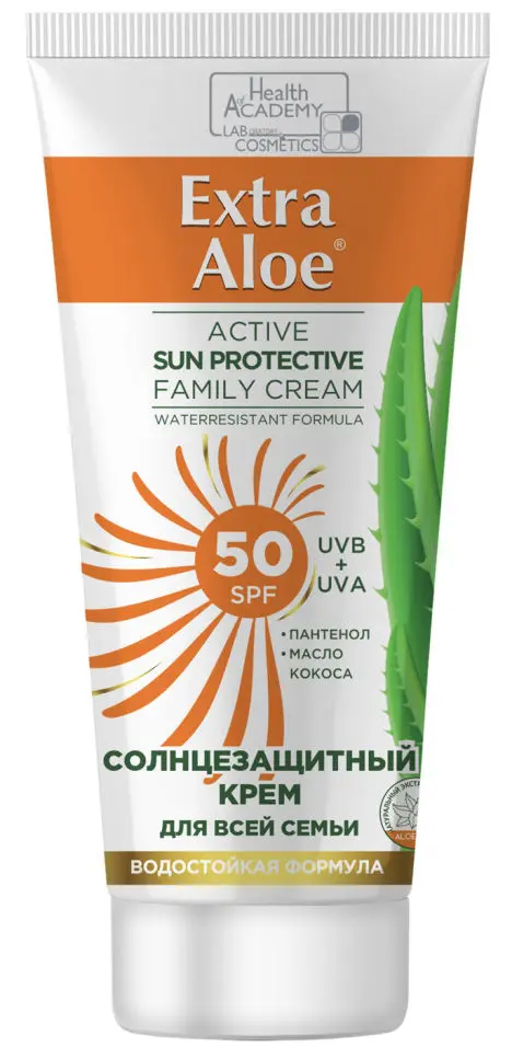 EXTRA ALOE крем солнцезащитный  д/всей семьи SPF 50 100мл