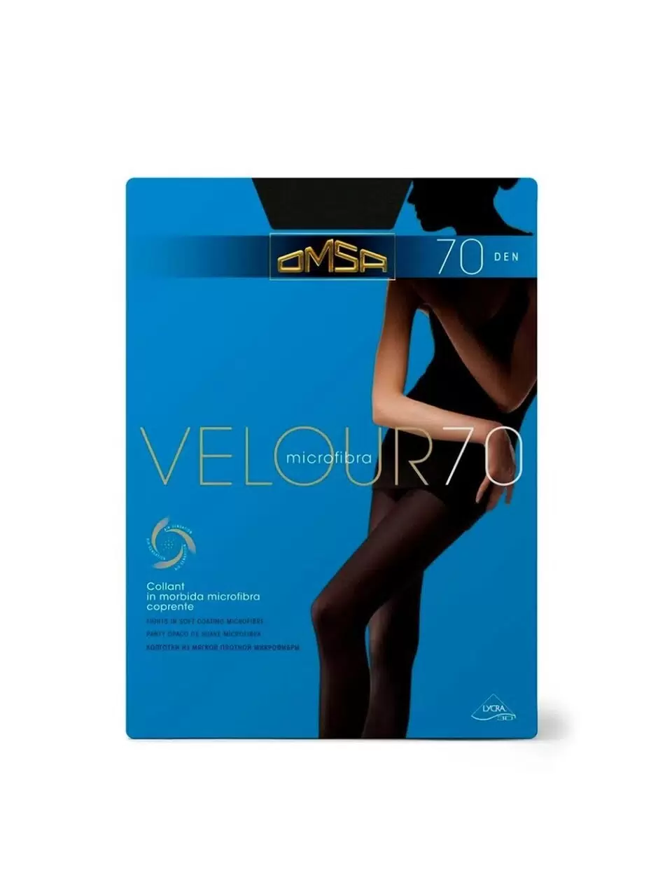 OMSA колготки женские velour 70 moro р.2