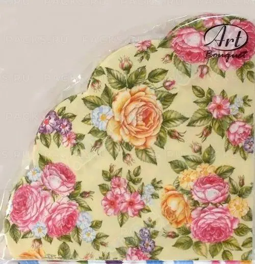 BOUQUET Art rondo салфетки столовые поле роз 3сл. 12шт