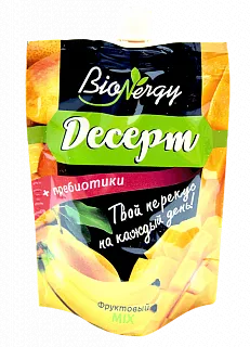 Десерт БиоНерджи груша-банан-манго с пребиотиками, б/сахара 140г дой-пак; 15
