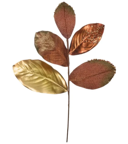 Растение искусственное золотой металл 58см aj-160