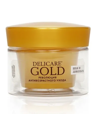 DELICARE Gold крем д/лица крем для шеи и декольте 60+ 50мл