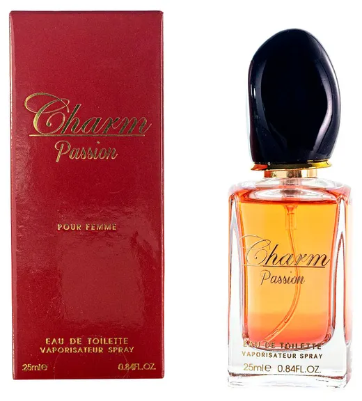 BODY LUXURIES туалетная вода д/женщин charm passion красный 25мл