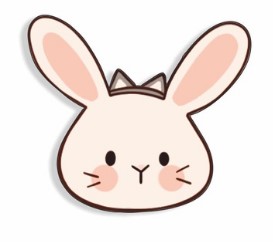 WOODSLOT брошь значок зайка с ушами кота br757