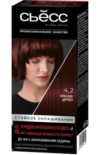 СЬЁСС COLOR краска д/волос т.4-2 красное дерево