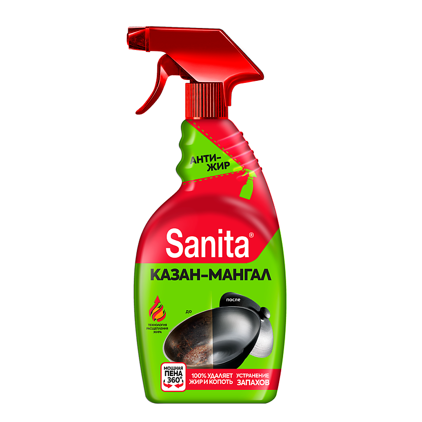 SANITA средство чистящее быстрого действия спрей казан-мангал 500мл__