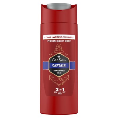 Old Spice Гель для душа + шампунь 3в1 Captain, 90 мл