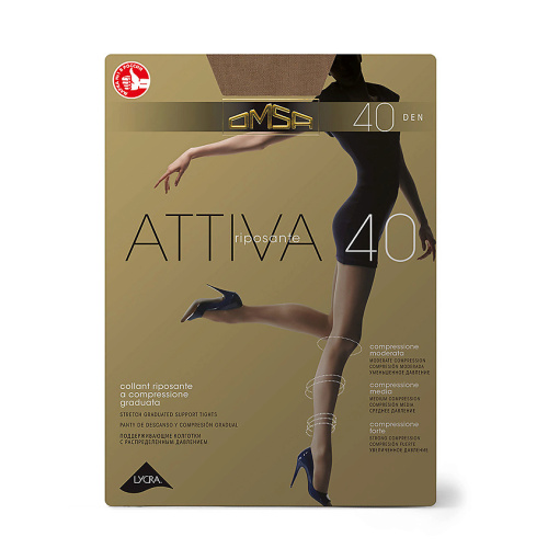 OMSA колготки женские attiva 40 caramello р.2