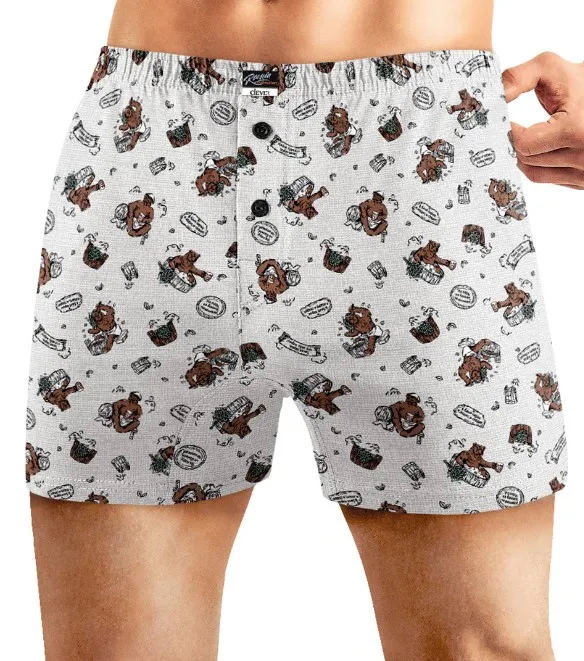 CLEVER трусы мужские боксеры MBX442231 св.серый/коричневый р.48