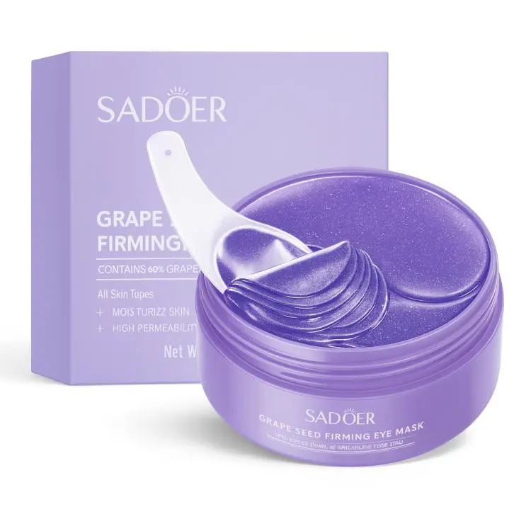 SADOER патчи д/глаз гидрогелевые с маслом виноградных косточек 60шт
