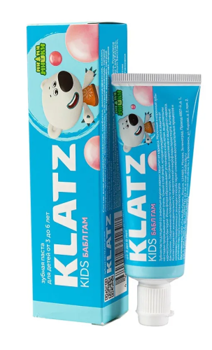 KLATZ KIDS паста зубная мимимишки бабл гам 40мл