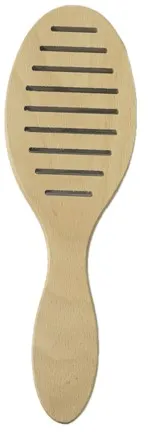 Расческа массажная деревянная овальная 8*22 EL230030