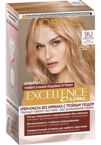 LOREAL EXCELLENCE краска д/волос универсальный т.9U очень св.русый