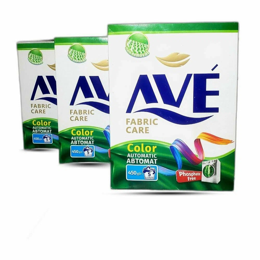 AVE порошок стир автомат д/стирки цветных вещей 450г