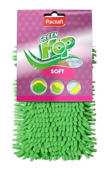 PACLAN насадка д/швабры green mop soft плоская шенилл