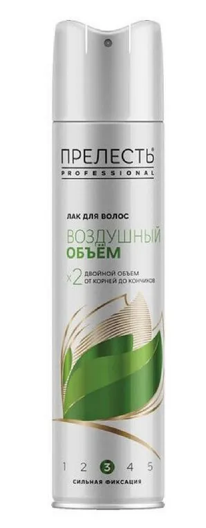 ПРЕЛЕСТЬ Professional лак д/волос воздушный объем 225мл