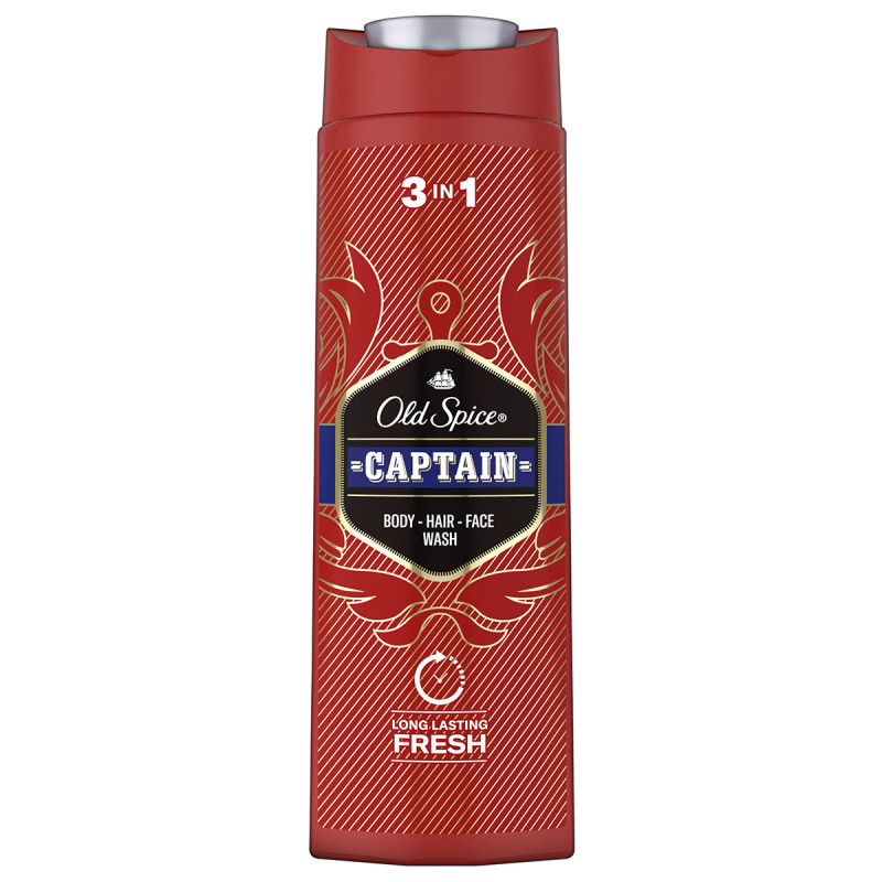 OLD SPICE гель-шампунь д/душа 2в1 сaptain 400мл