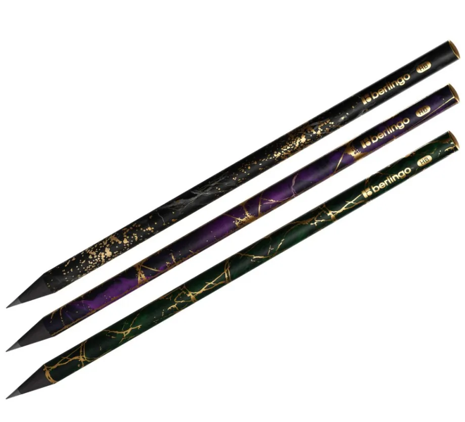 BERLINGO карандаш ч/г golden shade HB черное дерево